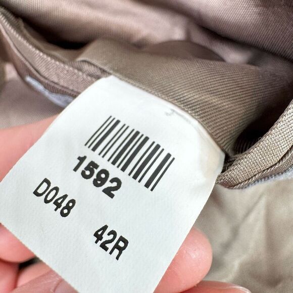 Oscar De La Renta Jacket Mens 42R Sport Coat Wool Cashmere Brown 2 Button - Picture 10 of 11